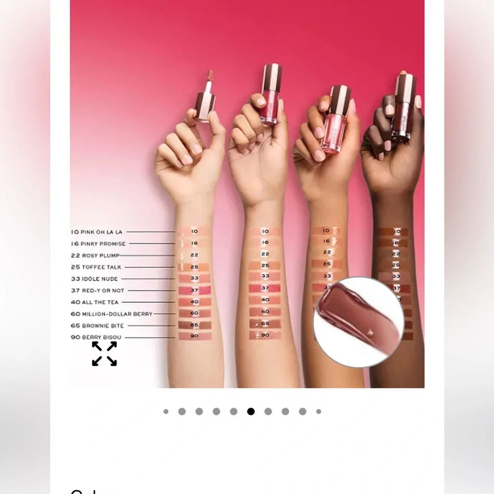 Lancome juicyldole treat oily Lip Gloss - shade 65 brownie Bite
